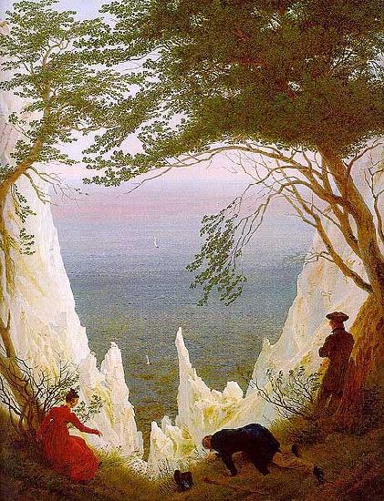 Caspar David Friedrich Caspar David Friedrich Chalk Cliffs on Rugen oil painting image